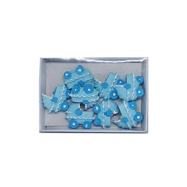 Babakocsi figura 2,9cm kék 8db