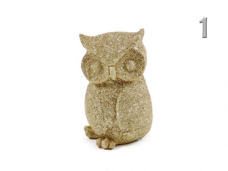 Bagoly figura arany 12cm APF540140 3f
