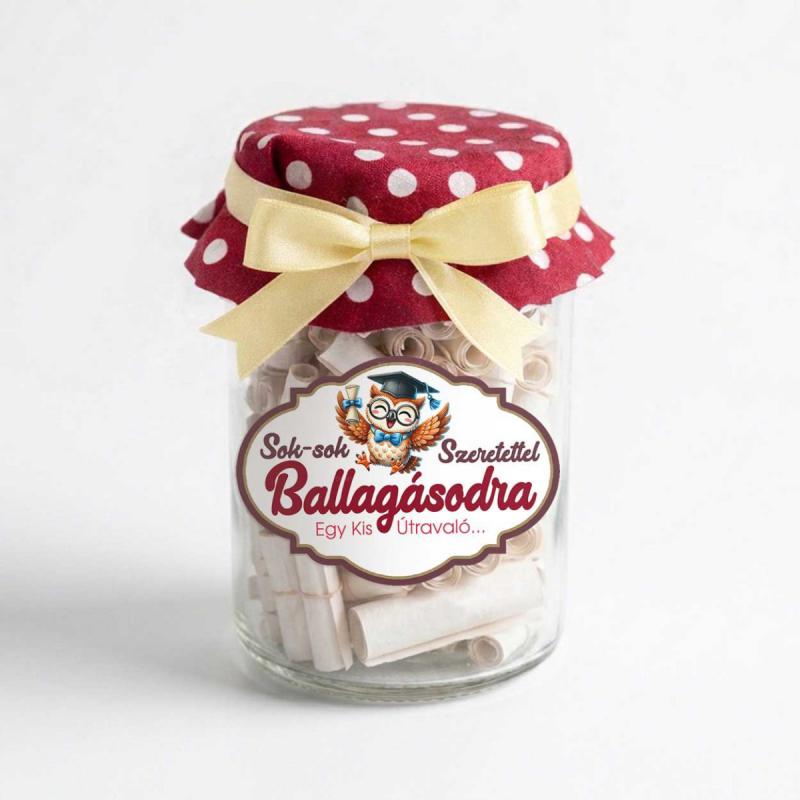 Ballagási Kívánság Befőtt - Sok-sok Szeretettel Ballagásodra - Ballagási Ajándék