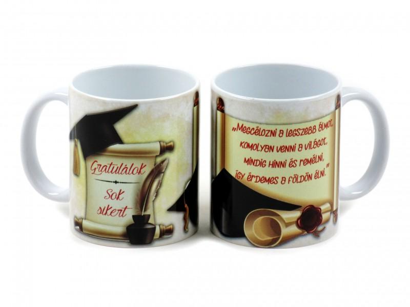 Bögre Gratulálok sok sikert 3dl