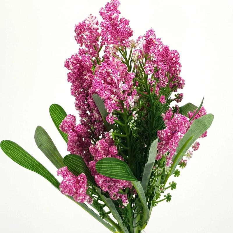 Bogyós csokor sötétrózsaszín 1db