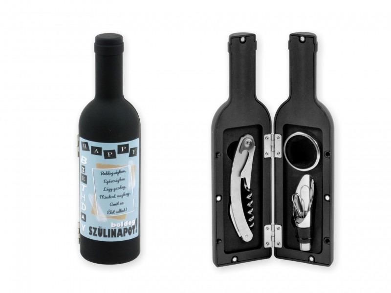 Boros szett Boldog szülinapot kék 3db-os