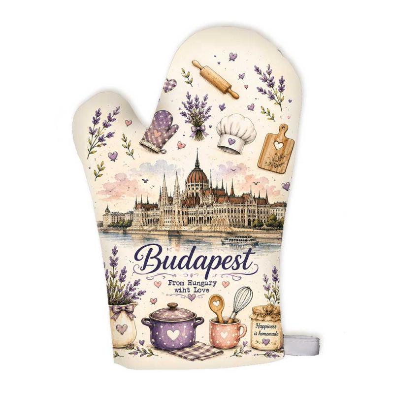 Budapest Parlament főzőkesztyű – From Hungary with Love magyar szuvenír