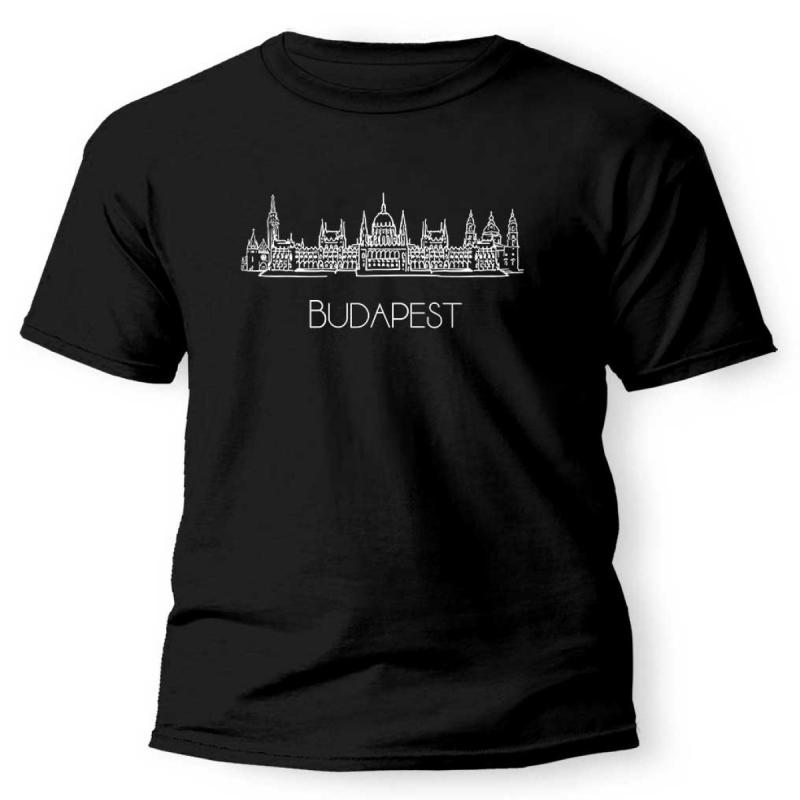 Budapest Parlament Póló Minimalista Dizájnnal