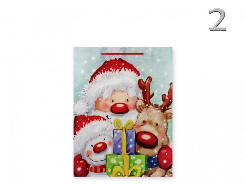 CQ05814 Karácsonyi dísztasak Mikulás óriás 31x12x42cm 4f
