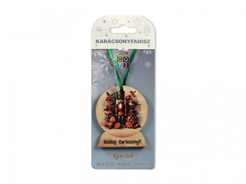 CQ08163 Karácsonyfadísz diótörő 7cm
