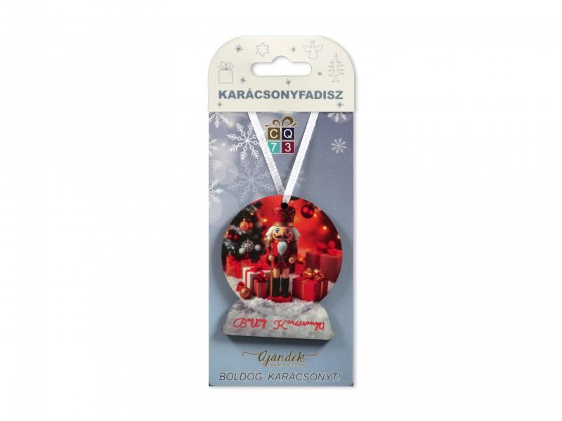 CQ08164 Karácsonyfadísz diótörő 7cm