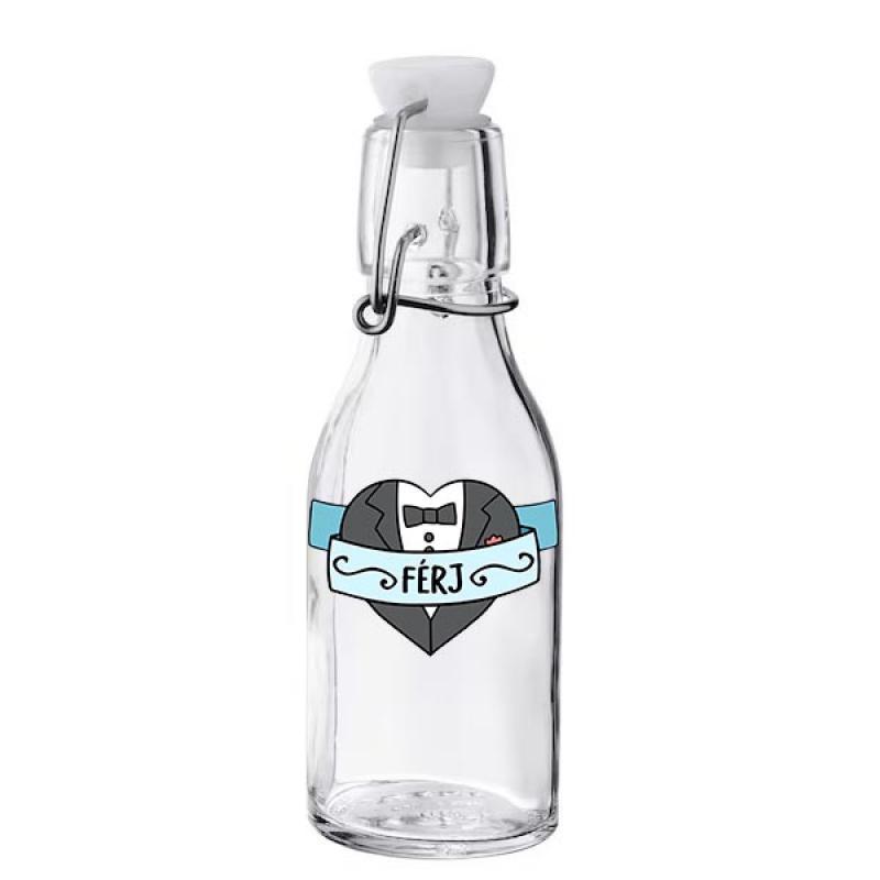 Csatos Üveg - 150 ml - Férj - Ajándék Férjnek - Esküvői Kellék - Évfordulós Ajándék