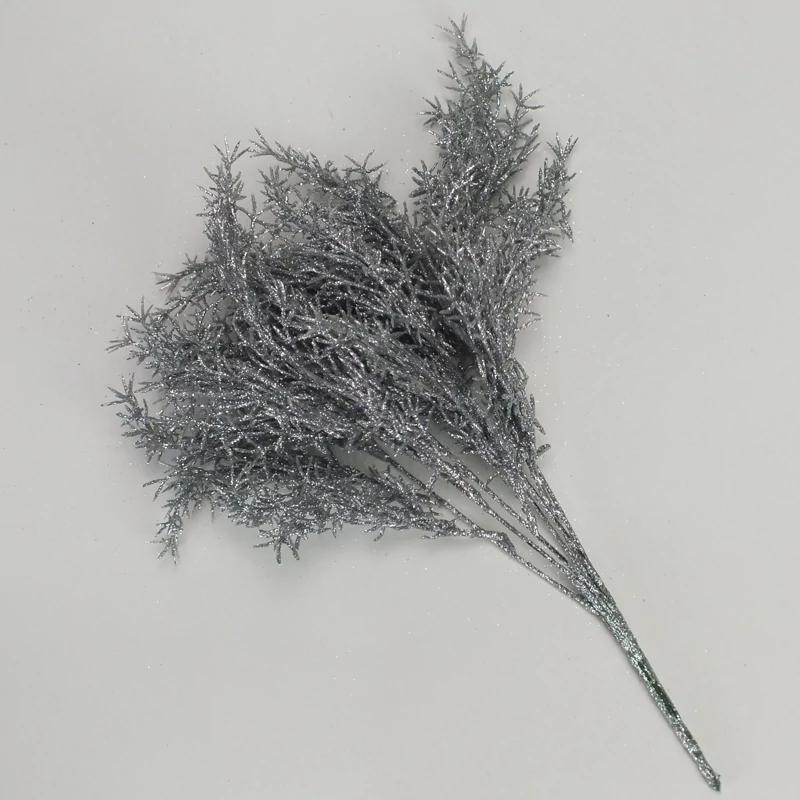 Csillámos asparagus csokor ezüst