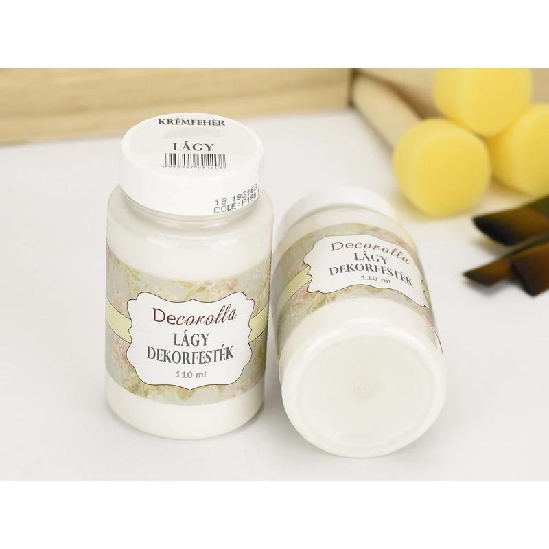 Decorolla lágy dekorfesték 110ml krémfehér