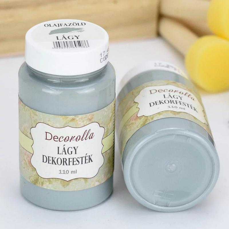 Decorolla lágy dekorfesték 110ml olajfazöld