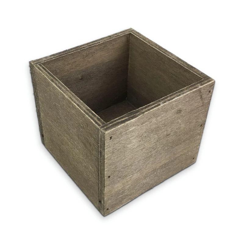 Dekoláda rusztikus kocka 9x9cm 8cm magas