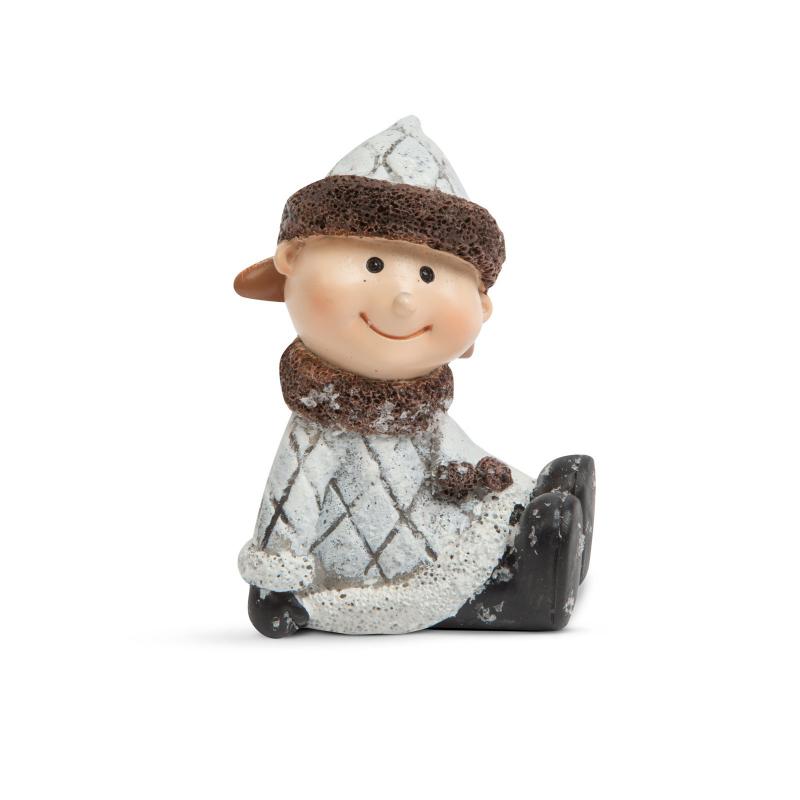 Dekor figura - 5,4 x 4,6 x 8 cm kislány