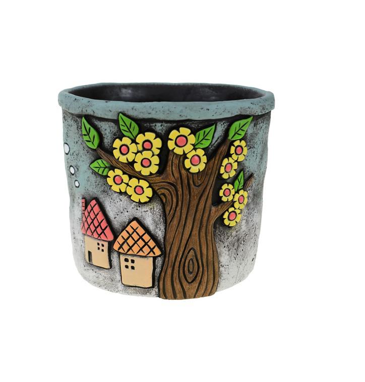 Dekoráció kő gombaház 12.3*5.8*16cm