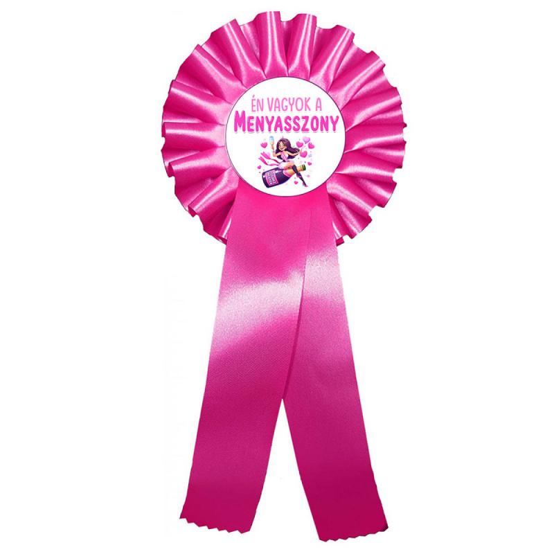 Díjszalag 11,3 cm x 26 cm - Én vagyok a menyasszony – Lánybúcsús Kellék