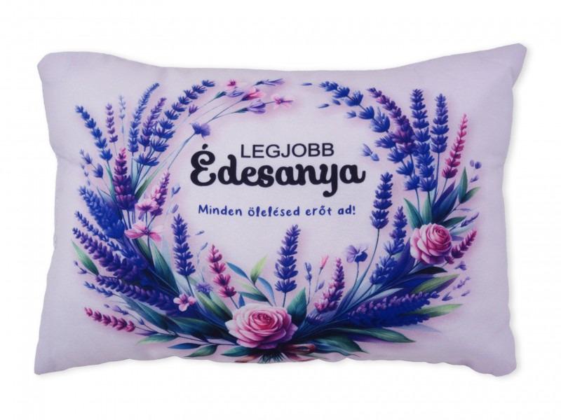 Díszpárna Legjobb Édesanya levendulás 35x25cm