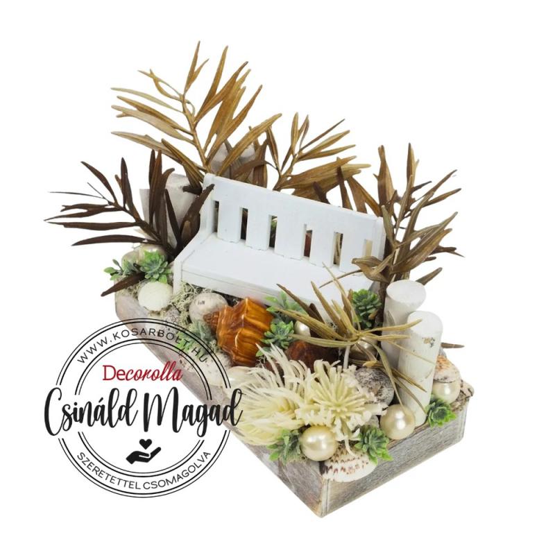 DIY Csináld magad - Mediterrán tengerparti kompozíció paddal