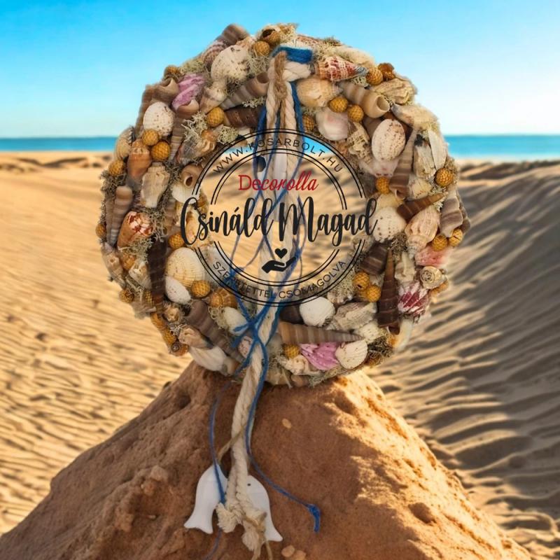 DIY Csináld magad - Tengeri hangulatú kagylós kopogtató