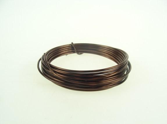 Drót aluminium 5m barna