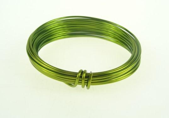 Drót aluminium 5m olivazöld