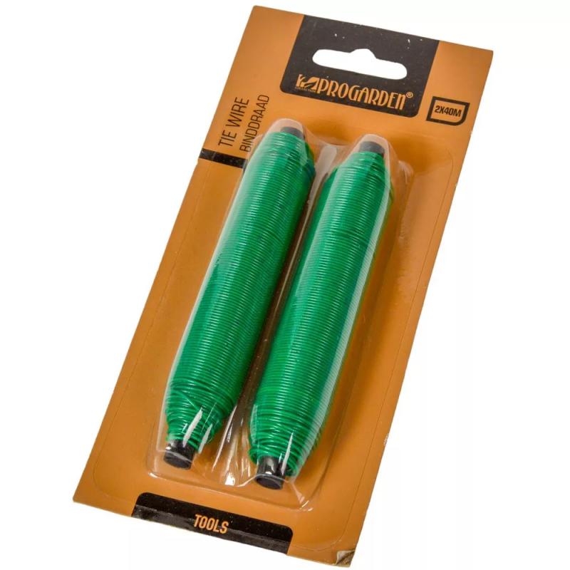 Drót tekercs zöld 40m 2db-os