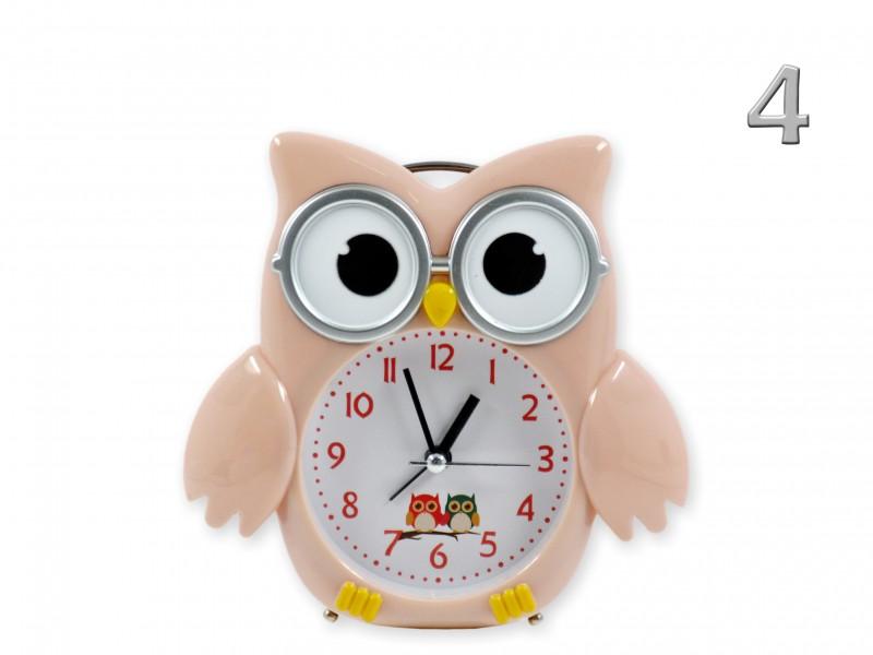 Ébresztőóra bagoly világító funkcióval 15x15cm