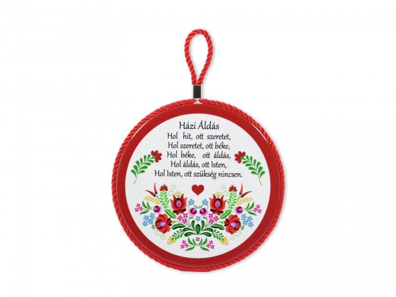 Edényalátét Házi áldás Kalocsai 17x19cm
