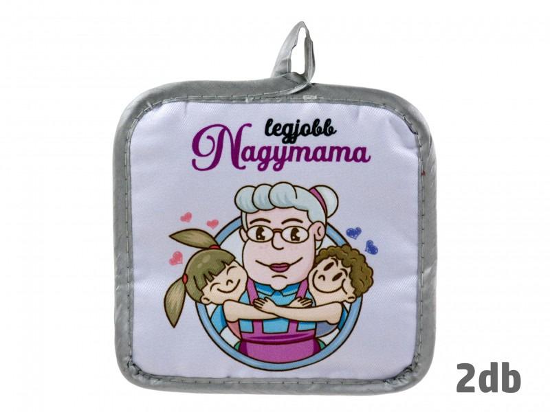 Edényfogó Legjobb Nagymama 2db 17,5cm