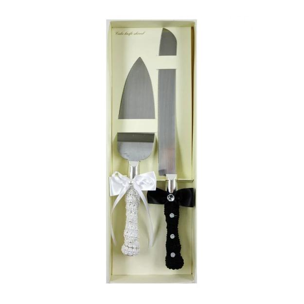 Esküvői tortavágó készlet 2db