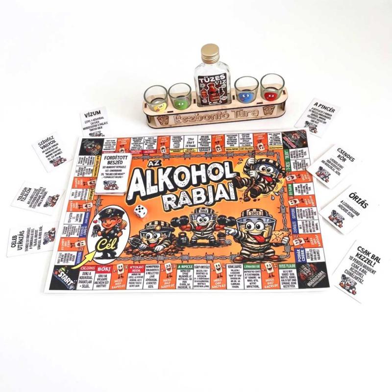 Észbontó Túra - Az Alkohol Rabjai - Vicces Ivós Társasjáték