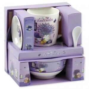 Ajándékdobozban Bögre +alj +kiskanál +müzlis tál +kistányér 4féle választható motívum