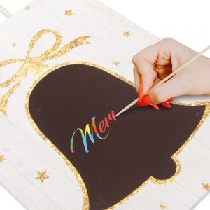 Ajándéktasak - papír, "Kraft" - 265 x 127 x 330 mm - 2 féle választható