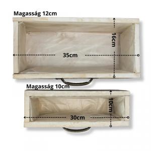 Antikolt fa fiók 2db/szett