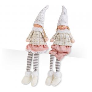 Baba dekoráció - lábbal - 46 cm - 2 féle