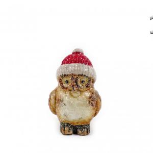 Bagoly figura téli ruhában 7,5cm APF646520 2f