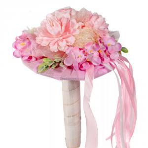 Ballagási csokor selyemvirágos 26cm