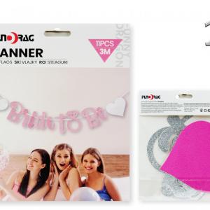 Banner Bride szíves 11db 3m 3 féle színben