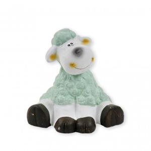 Bárány figura színes 11cm ülő