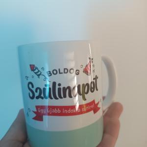 Bögre Boldog Szülinapot tortás 3dl színes