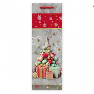 CQ05757 Karácsonyi italos dísztasak 3D 12x8x36cm 4f