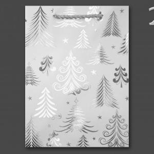 CQ05788 Karácsonyi dísztasak fehér óriás 31x12x42cm 4f
