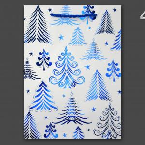 CQ05788 Karácsonyi dísztasak fehér óriás 31x12x42cm 4f