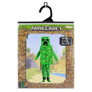 Creeper Fancy szerepjáték-jelmez, Minecraft, S méret, 4-6 éveseknek