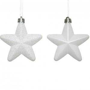 Csillag műa. fehér 7,5cm 6db-os