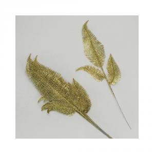 Csillámos toll levél pezsgő/arany/ezüst 1 db