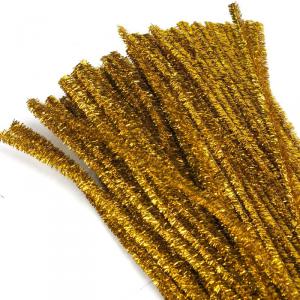 Csillámos zsenília drót - arany 100db/cs