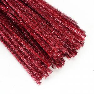 Csillámos zsenília drót - rózsaszín 100db/cs