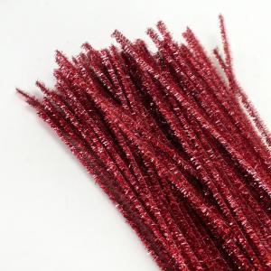 Csillámos zsenília drót - rózsaszín 100db/cs