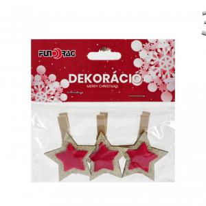 Csipeszes dekoráció 3db 5cm 631275 3f