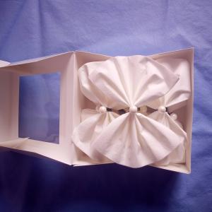 Csokornyakkendő hajtogatott szalvéta